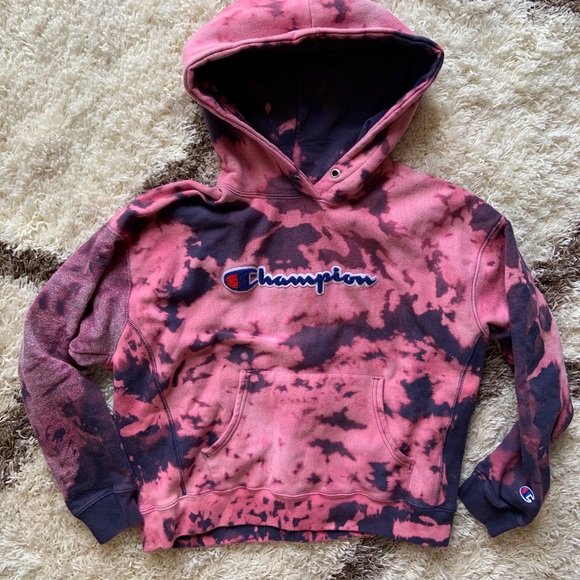 Champion Other - Champion Reverse Weave Bleach Dyed Hoodie